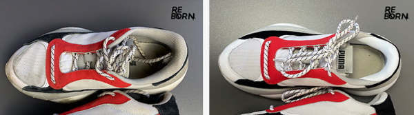 Leather pockets inside the shoes
